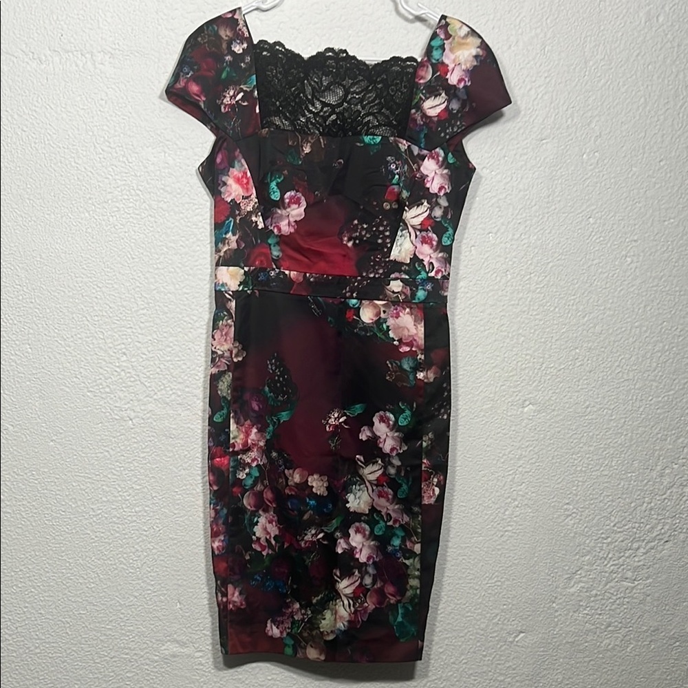 Just Cavalli - Floral Black Dress EU 44